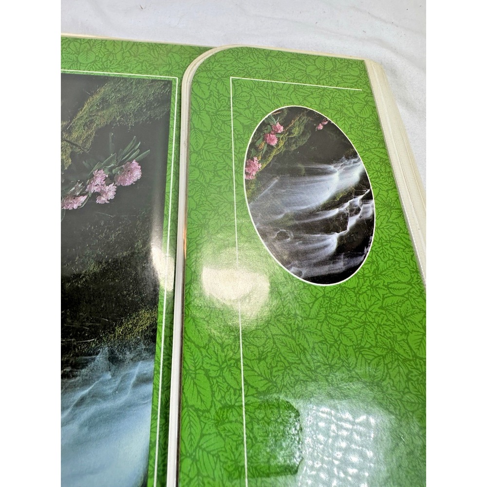 1983 Mead Trapper Keeper NOS MINT w/ Cardboard Ad Flap Waterfall Pink Laurel - Picture 4 of 16